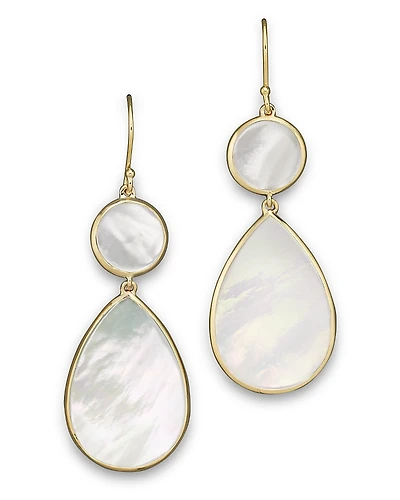 Ippolita 18K Gold Polished Rock Candy 2 Drop Earrings