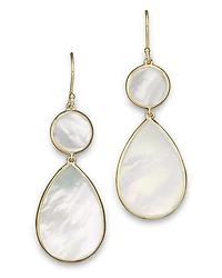 Ippolita 18K Gold Polished Rock Candy 2 Drop Earrings