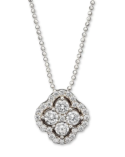 Diamond Clover Pendant Necklace