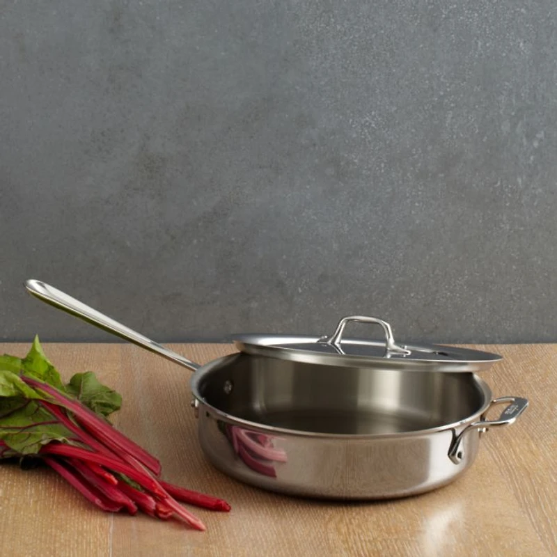 Stainless Steel 4-Quart Sauté Pan with Lid