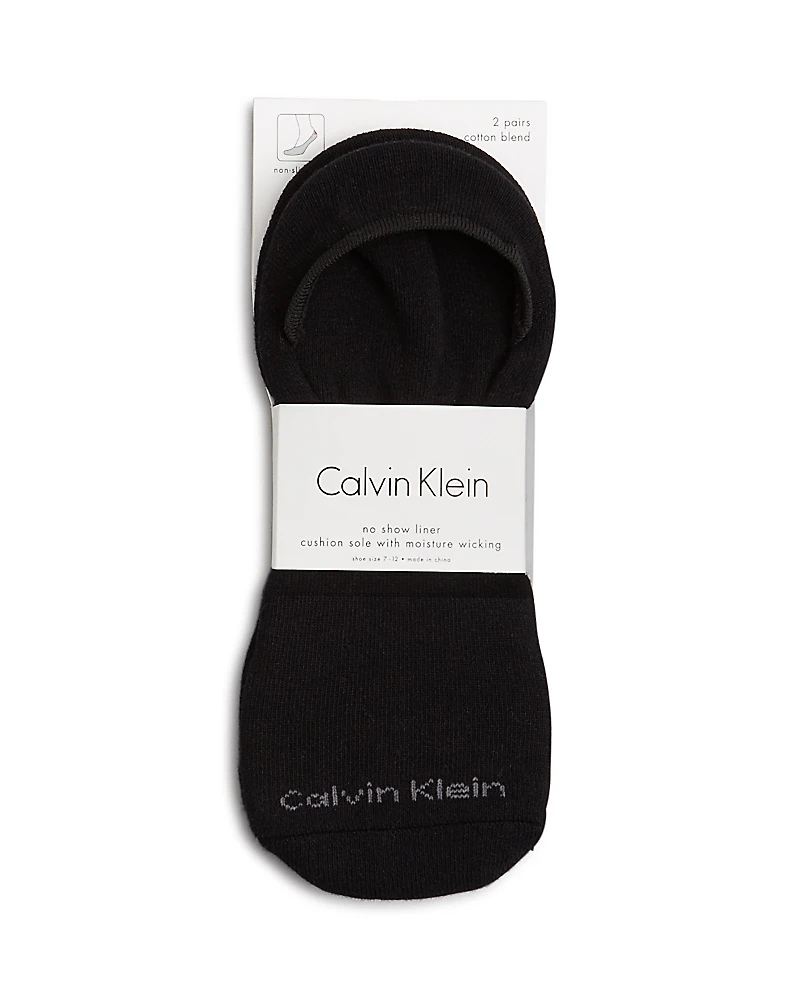 Calvin Klein Low Cut Cushion Sole Socks, Pack of 2