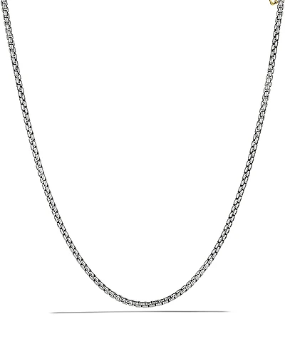 David Yurman Medium Box Chain with Gold