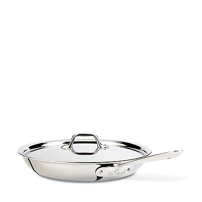 D3 Stainless Steel 12 Fry Pan with Lid