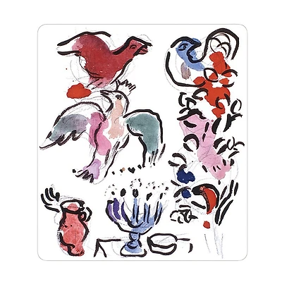 Bernardaud Marc Chagall Asher Tribe Rectangular Tray