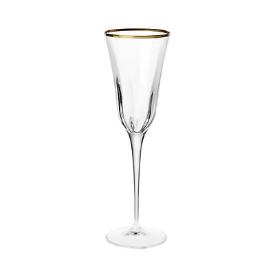 Optical Gold Champagne Glass