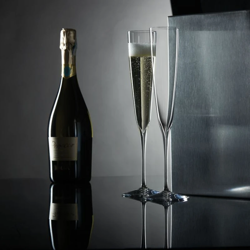 Elegance Champagne Trumpet Flute, Pair