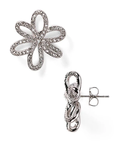 Open Flower Stud Earrings