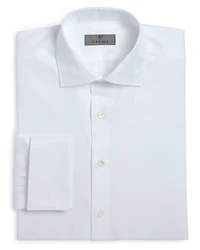 Canali Herringbone French Cuff Classic Fit Dress Shirt