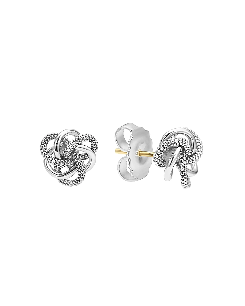 Lagos Sterling Silver Love Knot Stud Earrings
