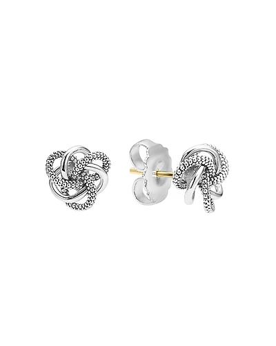 Lagos Sterling Silver Love Knot Stud Earrings