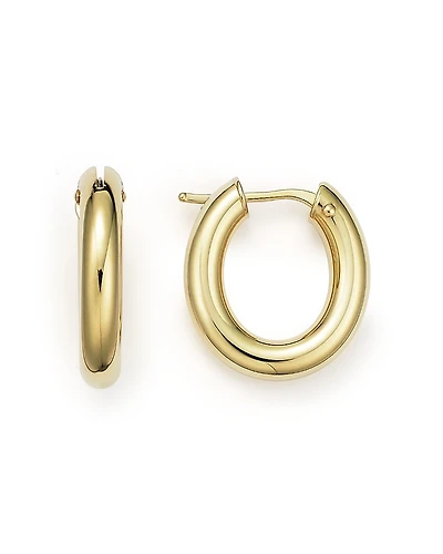 Roberto Coin 18K Yellow Gold Oval Hoop Earrings
