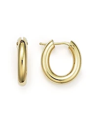 Roberto Coin 18K Yellow Gold Oval Hoop Earrings