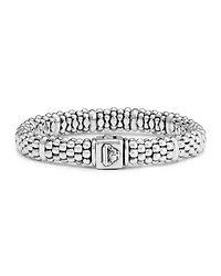 Sterling Silver Caviar Beaded Rope Bracelet