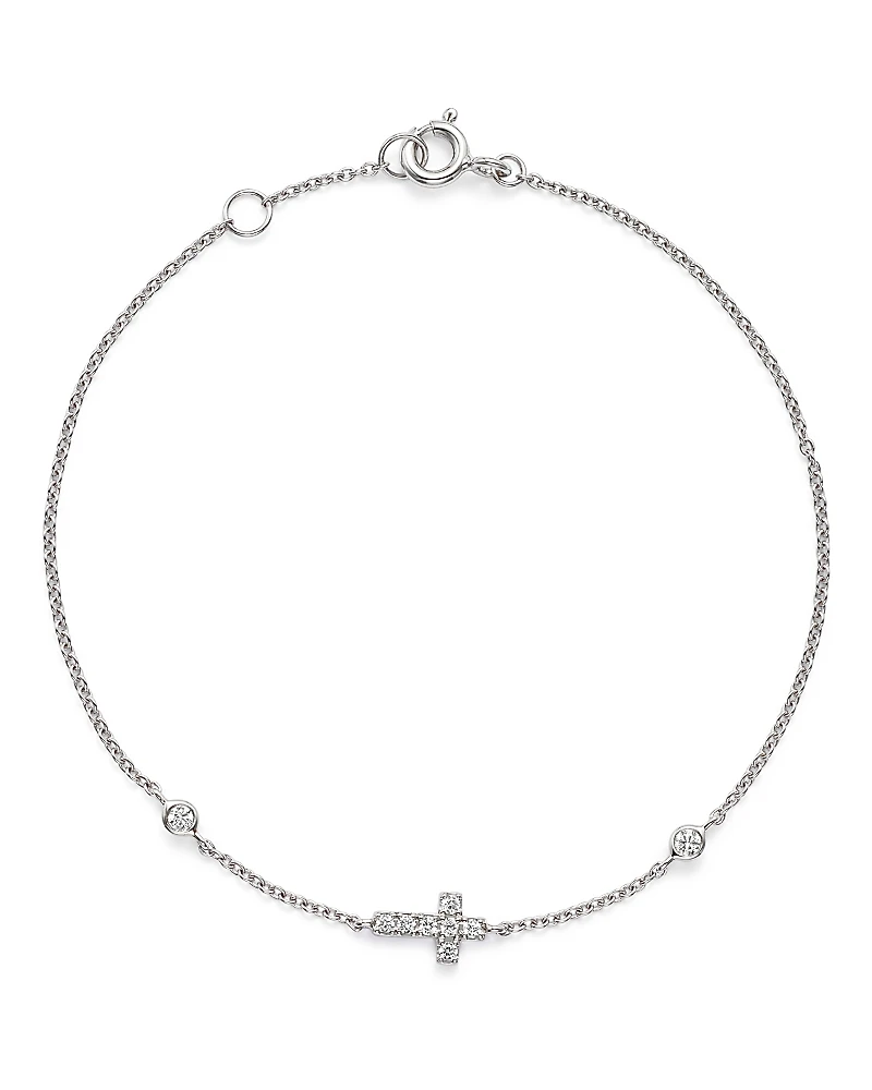 Diamond Cross Bracelet