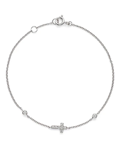 Diamond Cross Bracelet