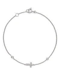 Diamond Cross Bracelet