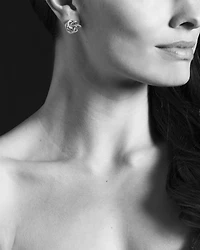 LAGOS Sterling Silver Knot "Caviar" Earrings