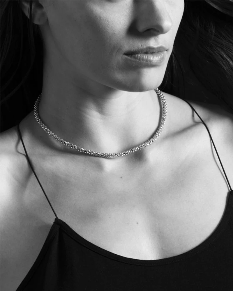 LAGOS Sterling "Caviar" Silver Rope Chain Necklace, 16"