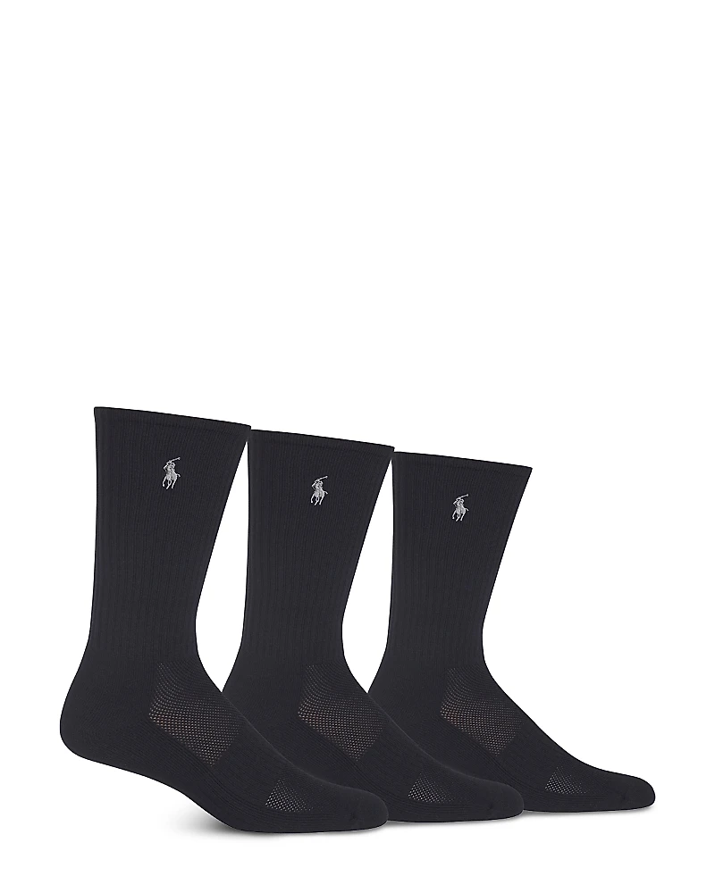 Polo Ralph Lauren Athletic Crew Socks - Pack of 3