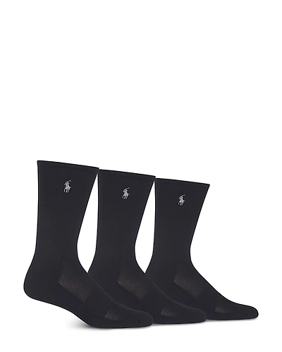 Polo Ralph Lauren Athletic Crew Socks - Pack of 3