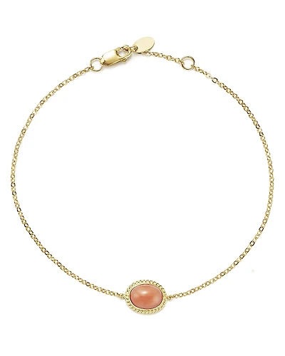 Coral Oval Bracelet