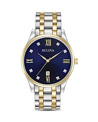 Bulova Two-Tone Diamonds Watch, 40mm