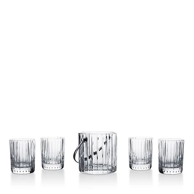 Harmonie On The Rocks Tumblers & Ice Bucket 5-Piece Set