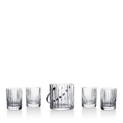 Baccarat Harmonie On The Rocks Tumblers & Ice Bucket 5-Piece Set