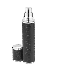 Pocket Leather & Silver-Tone Bottle Atomizer