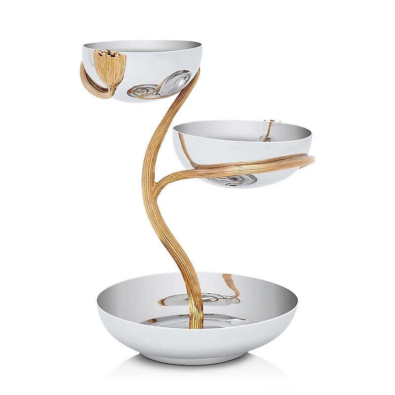 L'Objet Deco Leaves Three Tier Server