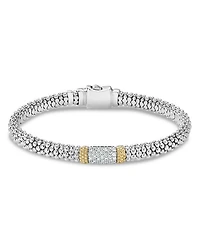 18K Gold & Sterling Silver Diamond Lux Bracelet