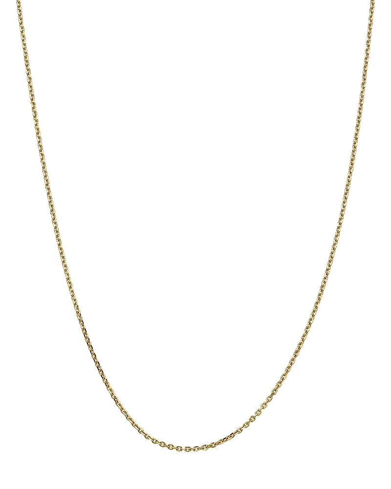 Bloomingdale's Fine Collection Men's 14K Yellow Gold 1.65mm Solid Diamond Cut Cable Chain Necklace, 16