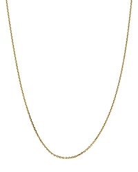 Bloomingdale's Fine Collection Men's 14K Yellow Gold 1.65mm Solid Diamond Cut Cable Chain Necklace, 16