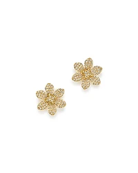 Bloomingdale's Fine Collection Diamond Flower Stud Earrings