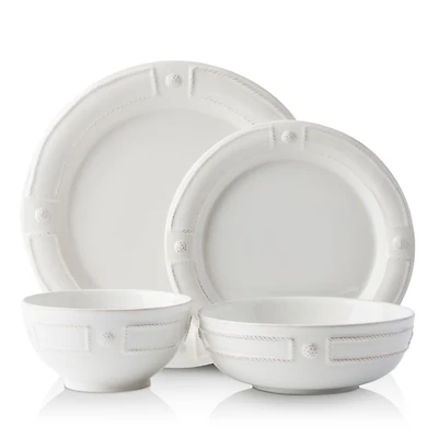 Berry & Thread French Panel Whitewash 4-Piece Setting
