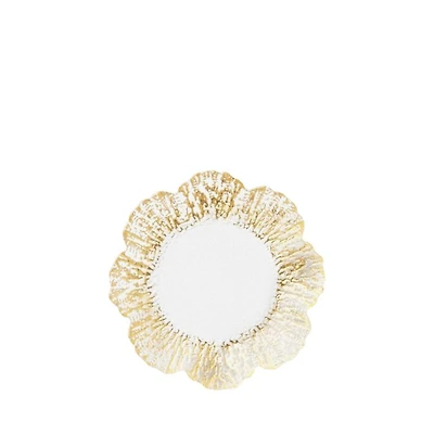 Rufolo Glass Gold Canape Plate