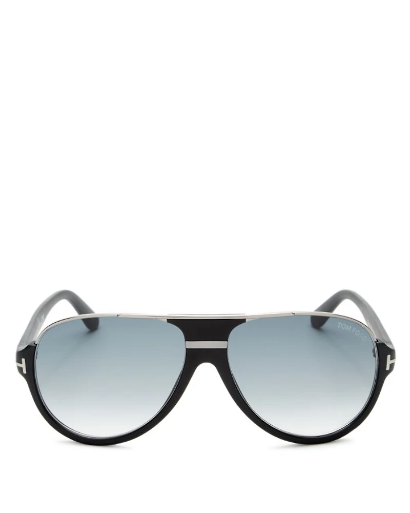 Dimitry Flat Top Aviator Sunglasses, 61mm