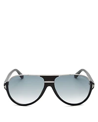 Dimitry Flat Top Aviator Sunglasses, 61mm