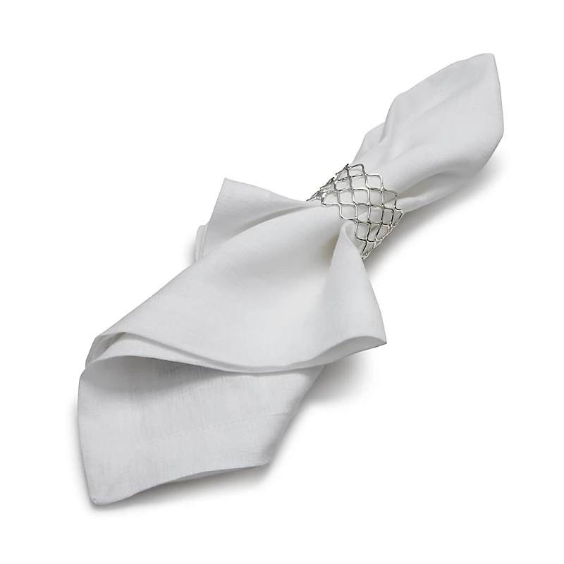 Aman Imports Netted Brass Napkin Ring - Exclusive