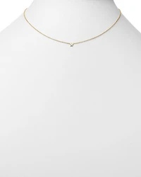 14K Yellow Gold Itty Bitty Diamond Star Pendant Necklace, 16"