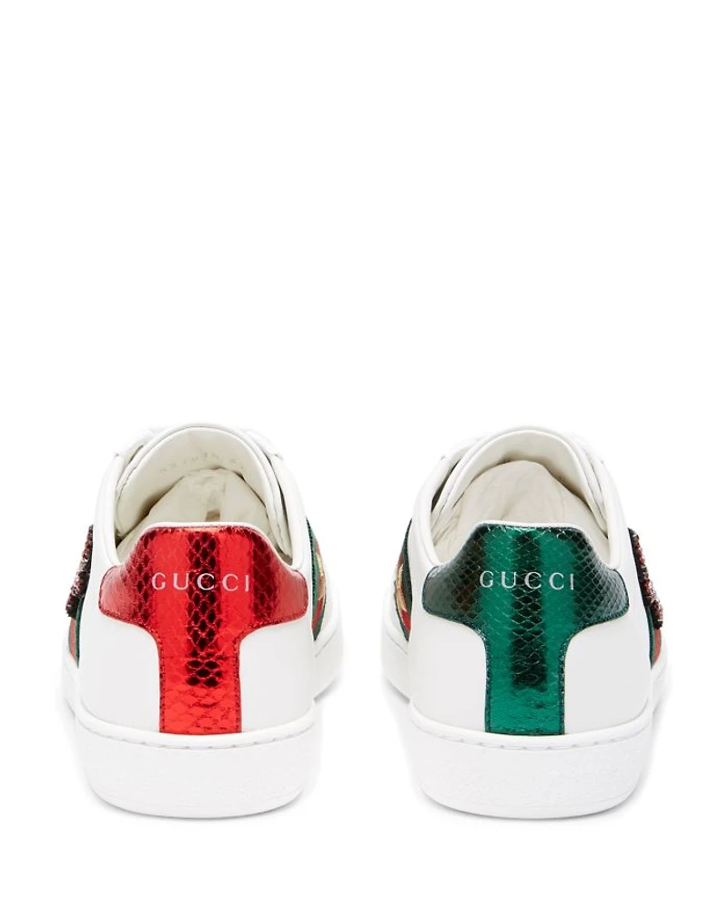 Women's Gucci Ace Embroidered Sneakers