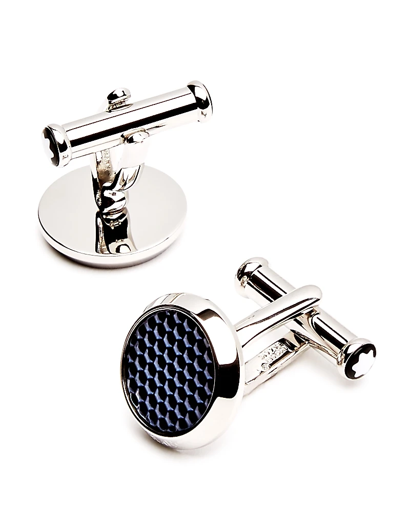 Montblanc Lacquer Inlay Round Cufflinks