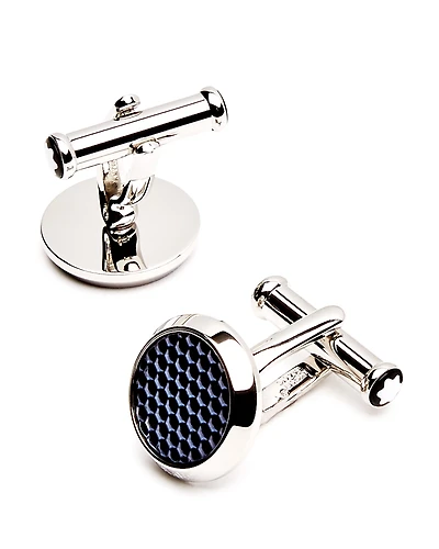 Montblanc Lacquer Inlay Round Cufflinks