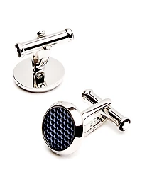 Montblanc Lacquer Inlay Round Cufflinks
