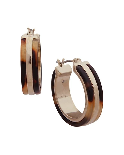 Tortoise Hoop Earrings