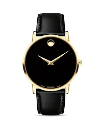 Movado Museum Classic Yellow Gold-Tone Case Watch, 40mm