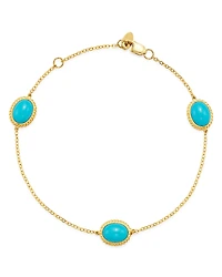 Bloomingdale's Fine Collection Turquoise Station Bracelet