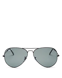 Ray-Ban Men's Classic Polarized Brow Bar Aviator Sunglasses, 62mm