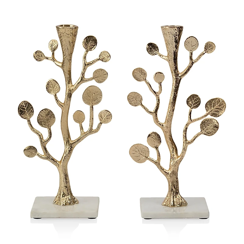 Michael Aram Botanical Leaf Gold Candleholders