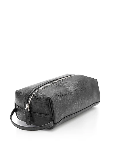 Royce New York Leather Compact Toiletry Travel Bag